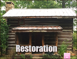 Historic Log Cabin Restoration  Mount Olive, North Carolina
